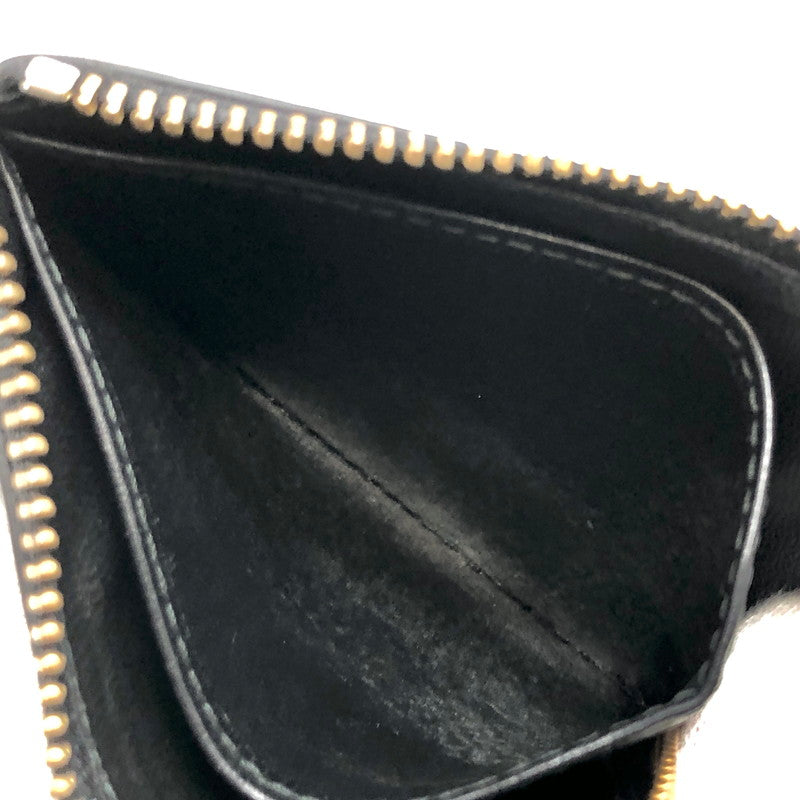 【中古品】【メンズ/レディース】 COMME des GARCONS コムデギャルソン Huge Logo Wallet SA3100HL コインケース ロゴ L字ファスナー 小銭入れ お札入れ ウォレット 財布 200-250909-rs-02-fur カラー：ブラック 万代Net店