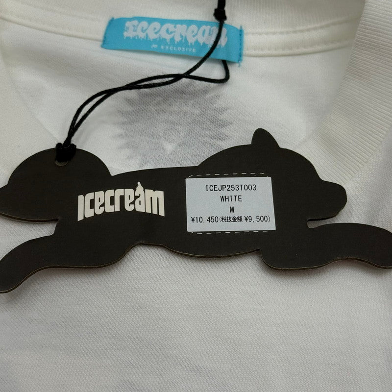 【中古品】【メンズ】 ICE CREAM アイスクリーム FRONT PRINT COTTON T-SHIRT ICEJP253T003 フロントプリントコットンTシャツ 半袖Tシャツ トップス 142-260629-sa-02-fur サイズ：M カラー：ホワイト 万代Net店