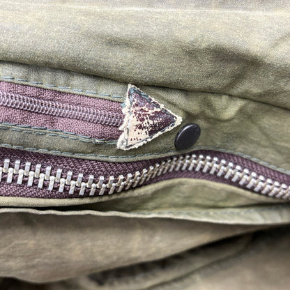 【現状渡し品】【メンズ】 Barbour バーブァー A200 ENGLAND製 1988年製 3ワラント 80S BORDER OILED JACKET 80年代 ボーダー オイルドジャケット アウター 長袖 144-250525-ma-05-izu サイズ：C42/107cm カラー：カーキ系 万代Net店