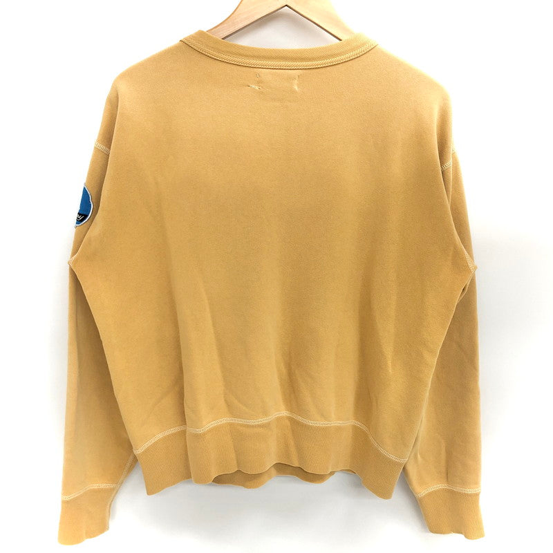 【現状渡し品】【メンズ】 The REAL McCOY'S ザリアルマッコイズ Motorcycle Sweat Buco25th モーターサイクル スウェット トレーナー 長袖 トップス アメカジ系 145-250909-rs-04-fur サイズ：M カラー：マスタード・イエロー系 万代Net店