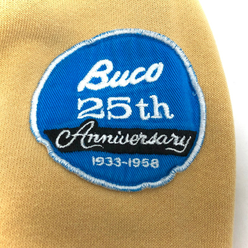 【現状渡し品】【メンズ】 The REAL McCOY'S ザリアルマッコイズ Motorcycle Sweat Buco25th モーターサイクル スウェット トレーナー 長袖 トップス アメカジ系 145-250909-rs-04-fur サイズ：M カラー：マスタード・イエロー系 万代Net店