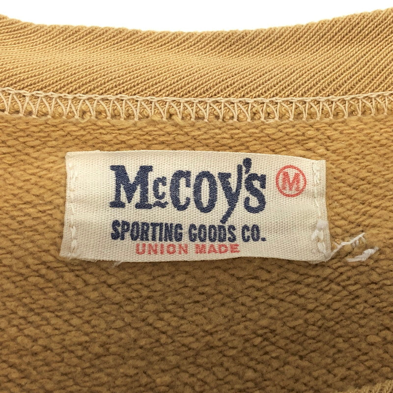 【現状渡し品】【メンズ】 The REAL McCOY'S ザリアルマッコイズ Motorcycle Sweat Buco25th モーターサイクル スウェット トレーナー 長袖 トップス アメカジ系 145-250909-rs-04-fur サイズ：M カラー：マスタード・イエロー系 万代Net店