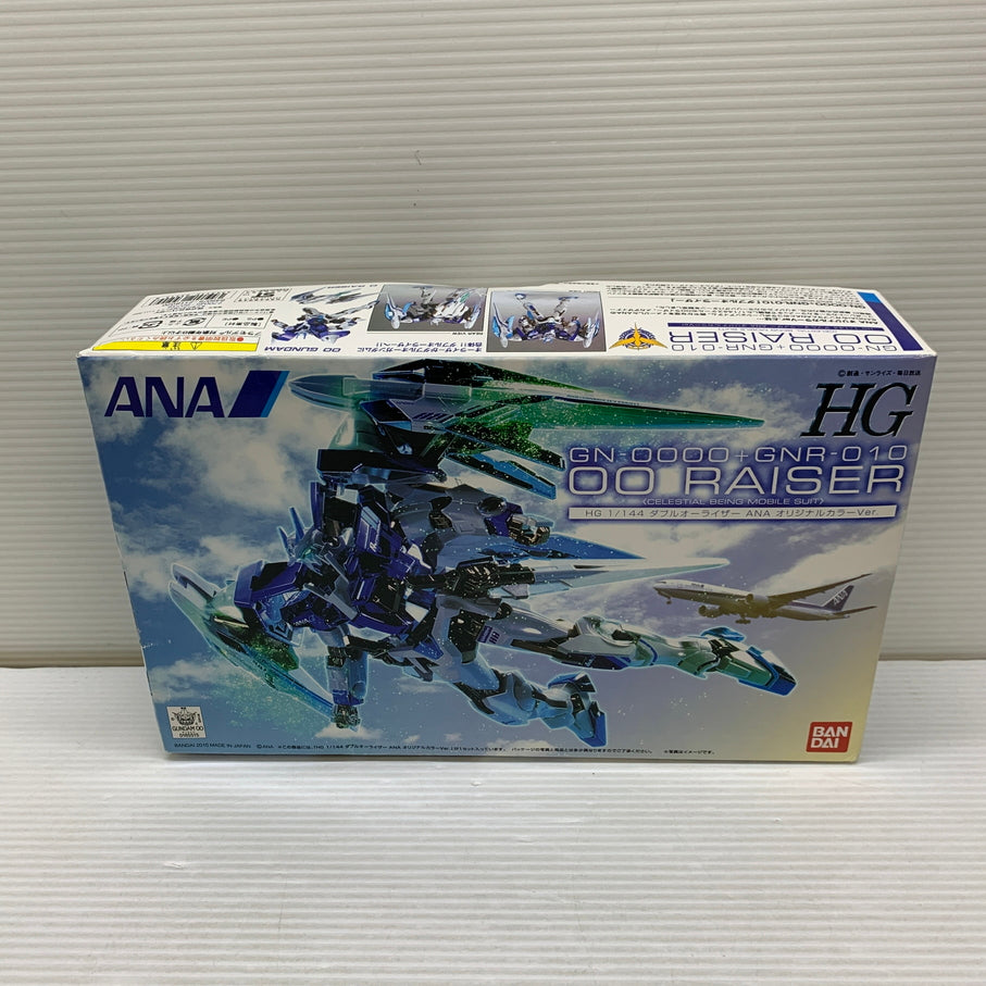 【現状渡し品】 1/144 HG GN-0000+GNR-010 ダブルオーライザー ANA オリジナルカラーVer. ガンプラ 未組立 箱あり バンダイ 058-260817-YT-07-min 万代Net店
