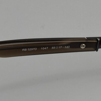 【中古品】【メンズ】 Ray-Ban レイバン RB5297D メガネフレーム 203-251103-WA-09-iwa サイズ：55ロ17-140 カラー：ブラウン系 万代Net店
