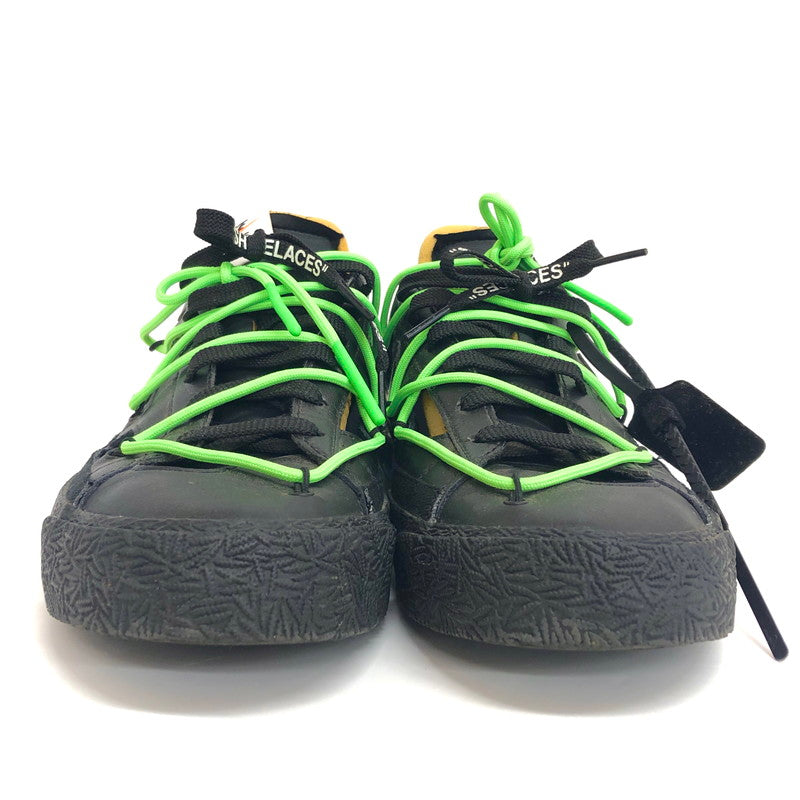 【中古品】【メンズ】 NIKE ナイキ × Off-White オフホワイト BLAZER LOW 77 "Black and Electro Green" DH7863-001 ブレーザー ロー スニーカー シューズ 靴 160-250609-rs-06-fur サイズ：28.5cm US 10.5 カラー：ブラック/グリーン 万代Net店
