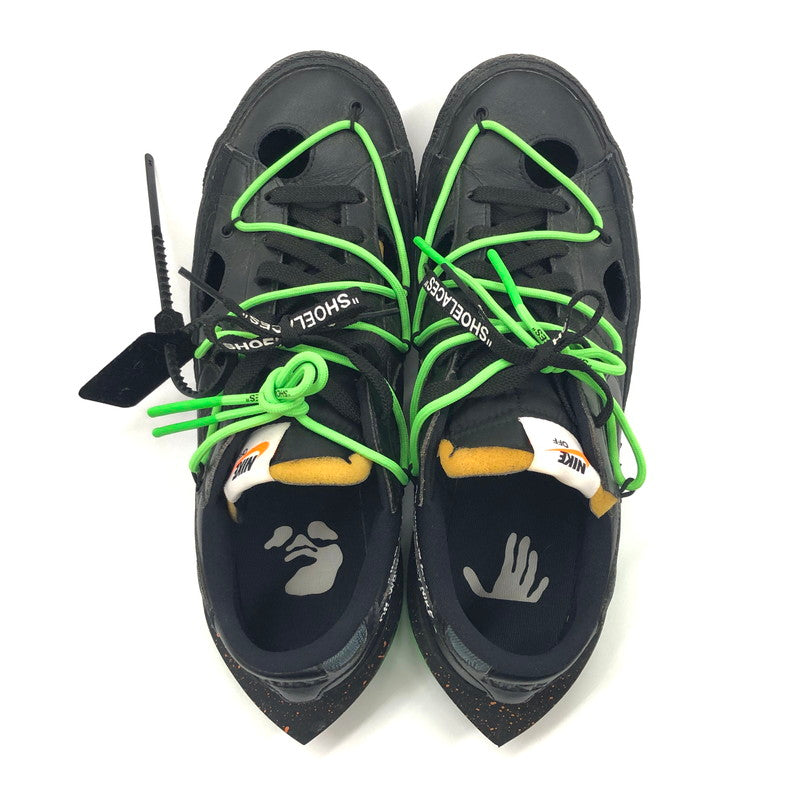 【中古品】【メンズ】 NIKE ナイキ × Off-White オフホワイト BLAZER LOW 77 "Black and Electro Green" DH7863-001 ブレーザー ロー スニーカー シューズ 靴 160-250609-rs-06-fur サイズ：28.5cm US 10.5 カラー：ブラック/グリーン 万代Net店