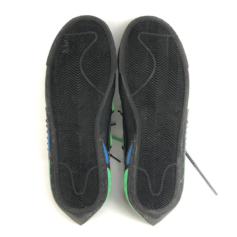 【中古品】【メンズ】 NIKE ナイキ × Off-White オフホワイト BLAZER LOW 77 "Black and Electro Green" DH7863-001 ブレーザー ロー スニーカー シューズ 靴 160-250609-rs-06-fur サイズ：28.5cm US 10.5 カラー：ブラック/グリーン 万代Net店