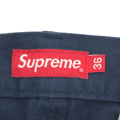 【中古品】【メンズ】 SUPREME シュプリーム WORK PANTS ワークパンツ ボトムス 古着 149-261028-rs-03-fur サイズ：36 カラー：ネイビー 万代Net店