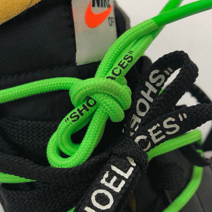 【中古品】【メンズ】 NIKE ナイキ × Off-White オフホワイト BLAZER LOW 77 "Black and Electro Green" DH7863-001 ブレーザー ロー スニーカー シューズ 靴 160-250609-rs-06-fur サイズ：28.5cm US 10.5 カラー：ブラック/グリーン 万代Net店