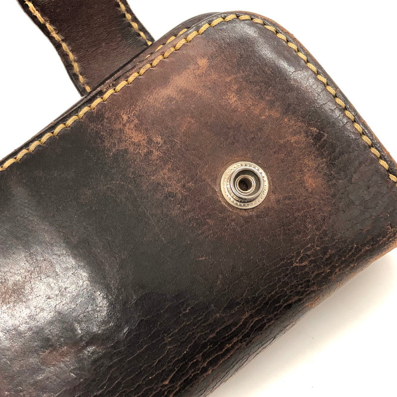 【ジャンク品】【メンズ/レディース】 SAAD サード LEATHER LONG WALLET レザー ロングウォレット コンチョ 長財布 200-250123-rs-04-fur カラー：ダークブラウン系 万代Net店