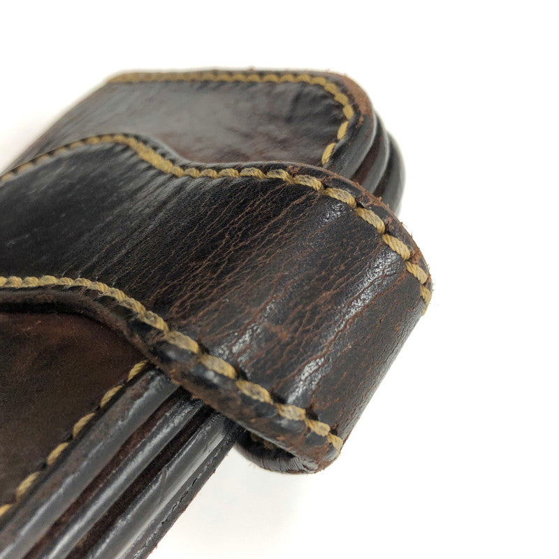 【ジャンク品】【メンズ/レディース】 SAAD サード LEATHER LONG WALLET レザー ロングウォレット コンチョ 長財布 200-250123-rs-04-fur カラー：ダークブラウン系 万代Net店