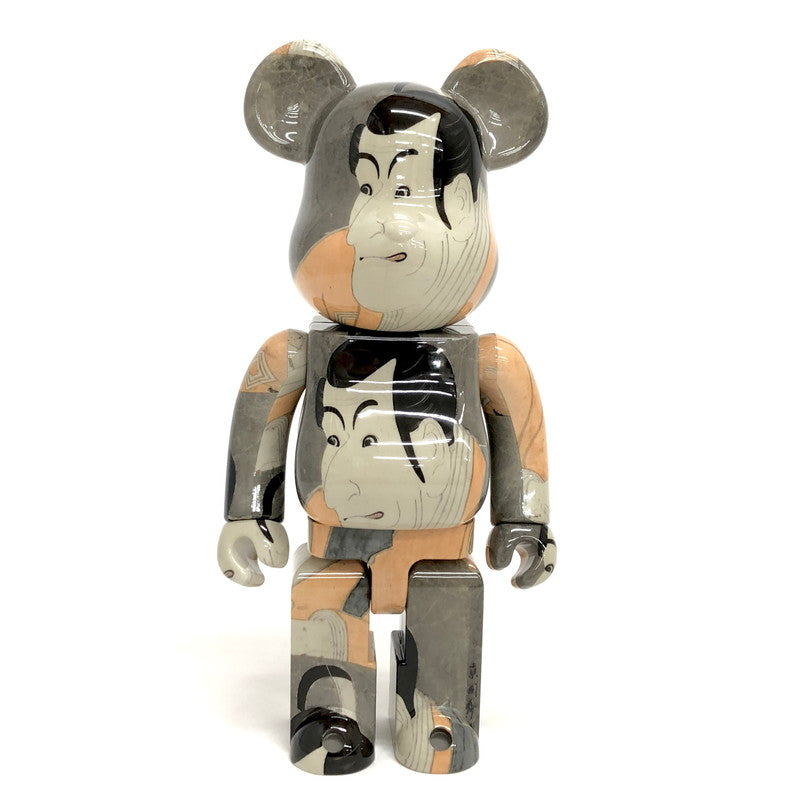 武蔵丸断髪式の写真の置物 中古品】 BE@RBRICK × 東洲斎写楽 ベアブリック 市川鰕蔵の竹村定之進