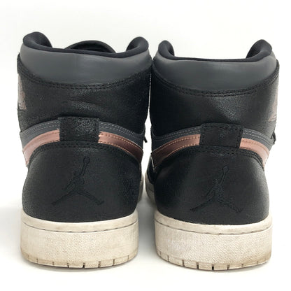 【現状渡し品】【メンズ】 NIKE ナイキ AIR JORDAN 1 RETRO HIGH 332550-016 エアジョーダン1 レトロ ハイ スニーカー シューズ 靴 160-261028-rs-06-fur サイズ：27.5cm US9.5 カラー：ブラック/ブロンズメダル 万代Net店