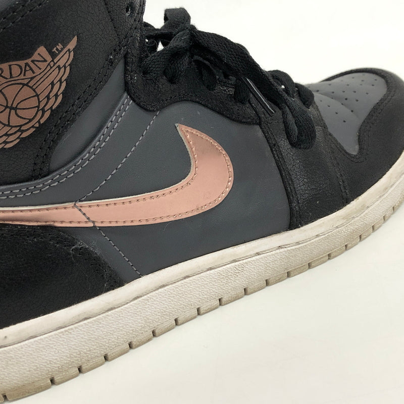【現状渡し品】【メンズ】 NIKE ナイキ AIR JORDAN 1 RETRO HIGH 332550-016 エアジョーダン1 レトロ ハイ スニーカー シューズ 靴 160-261028-rs-06-fur サイズ：27.5cm US9.5 カラー：ブラック/ブロンズメダル 万代Net店