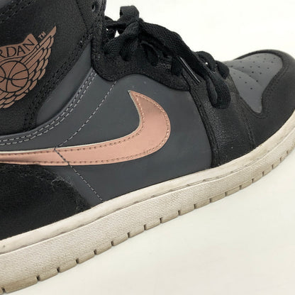 【現状渡し品】【メンズ】 NIKE ナイキ AIR JORDAN 1 RETRO HIGH 332550-016 エアジョーダン1 レトロ ハイ スニーカー シューズ 靴 160-261028-rs-06-fur サイズ：27.5cm US9.5 カラー：ブラック/ブロンズメダル 万代Net店