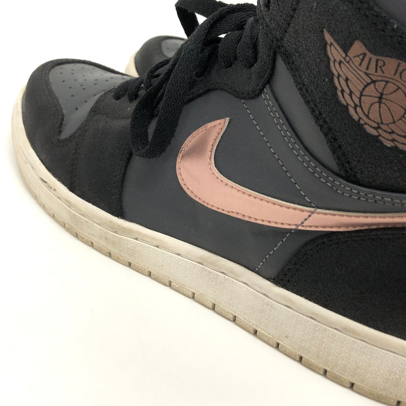 【現状渡し品】【メンズ】 NIKE ナイキ AIR JORDAN 1 RETRO HIGH 332550-016 エアジョーダン1 レトロ ハイ スニーカー シューズ 靴 160-261028-rs-06-fur サイズ：27.5cm US9.5 カラー：ブラック/ブロンズメダル 万代Net店
