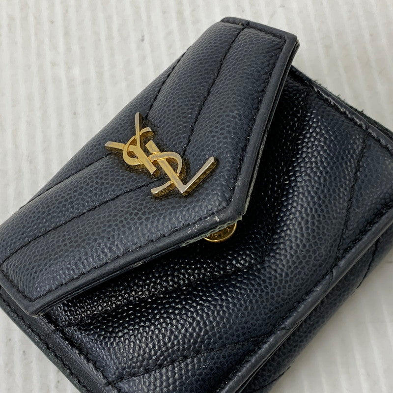 【現状渡し品】【メンズ/レディース】 SAINT LAURENT サンローラン TGN505118 タイニーウォレット 財布 181-260812-cs-14-izu カラー：ネイビー系 万代Net店
