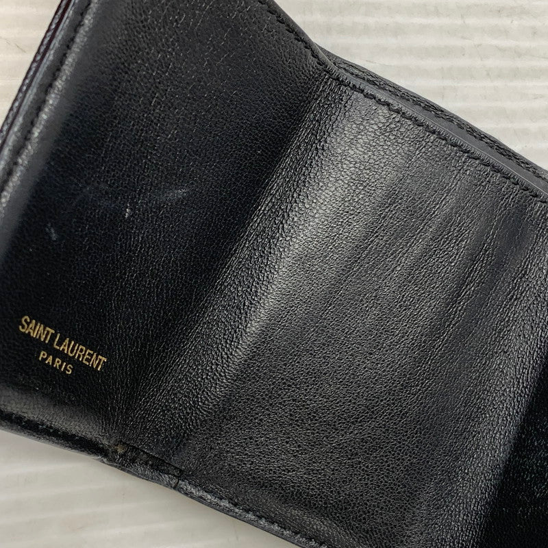 【現状渡し品】【メンズ/レディース】 SAINT LAURENT サンローラン TGN505118 タイニーウォレット 財布 181-260812-cs-14-izu カラー：ネイビー系 万代Net店