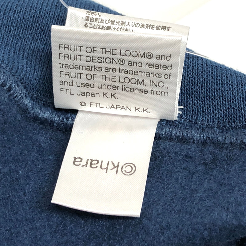 【中古美品】【メンズ】 FRUIT OF THE LOOM × EVANGELION フルーツオブザルーム RADIO EVA"THE 30" CREW NECK SWEAT クルーネック スウェット 長袖 トップス 147-260804-rs-03-fur サイズ：L カラー：ネイビー 万代Net店
