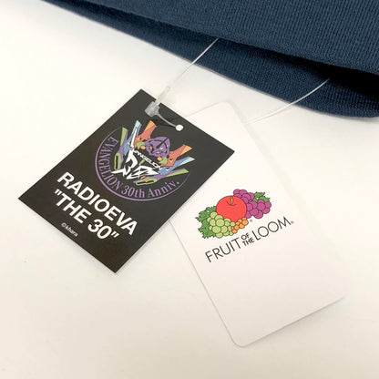 【中古美品】【メンズ】 FRUIT OF THE LOOM × EVANGELION フルーツオブザルーム RADIO EVA"THE 30" CREW NECK SWEAT クルーネック スウェット 長袖 トップス 147-260804-rs-03-fur サイズ：L カラー：ネイビー 万代Net店