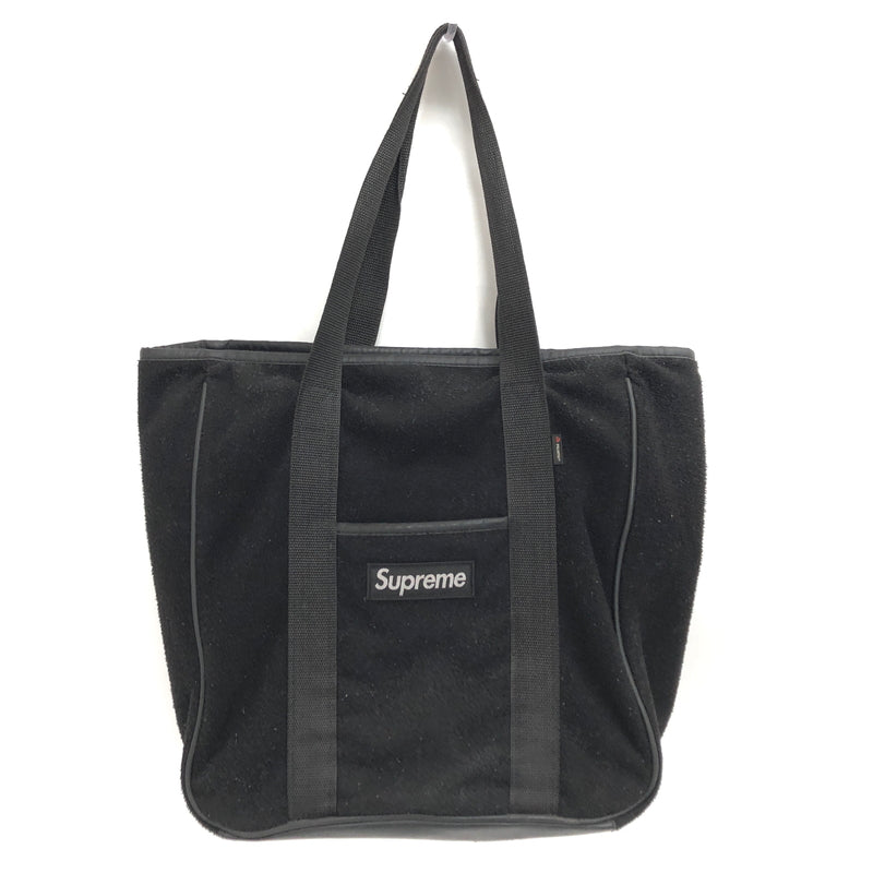 【現状渡し品】【メンズ/レディース】 SUPREME シュプリーム 18AW POLARTEC TOTEBAG トートバッグ ボア 鞄 149-260804-rs-04-fur カラー：ブラック 万代Net店
