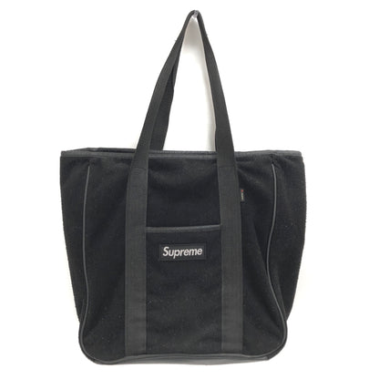 【現状渡し品】【メンズ/レディース】 SUPREME シュプリーム 18AW POLARTEC TOTEBAG トートバッグ ボア 鞄 149-260804-rs-04-fur カラー：ブラック 万代Net店