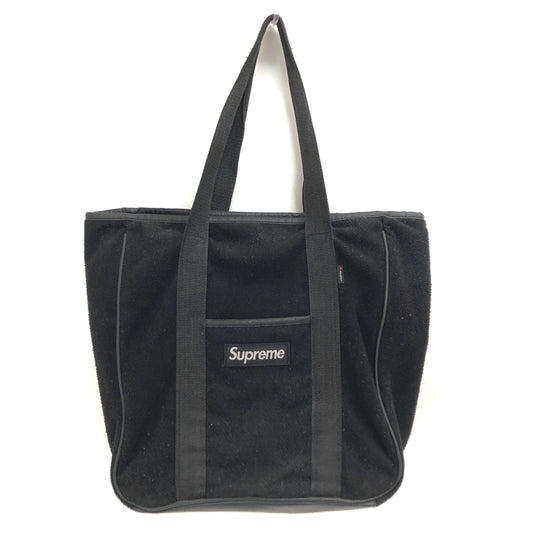 【現状渡し品】【メンズ/レディース】 SUPREME シュプリーム 18AW POLARTEC TOTEBAG トートバッグ ボア 鞄 149-260804-rs-04-fur カラー：ブラック 万代Net店