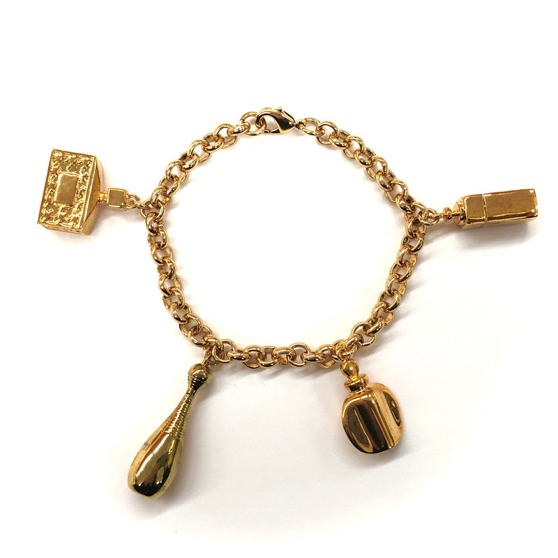 【中古品】【レディース】 Christian Dior クリスチャンディオール BRACELET パフュームボトル 香水モチーフ ブレスレット チャーム ゴールド GP アクセサリー 182-250124-rs-03-fur カラー：ゴールド 万代Net店