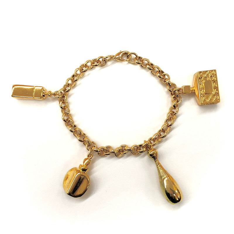 【中古品】【レディース】 Christian Dior クリスチャンディオール BRACELET パフュームボトル 香水モチーフ ブレスレット チャーム ゴールド GP アクセサリー 182-250124-rs-03-fur カラー：ゴールド 万代Net店