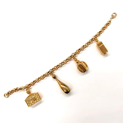 【中古品】【レディース】 Christian Dior クリスチャンディオール BRACELET パフュームボトル 香水モチーフ ブレスレット チャーム ゴールド GP アクセサリー 182-250124-rs-03-fur カラー：ゴールド 万代Net店