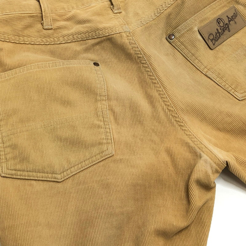 【現状渡し品】【メンズ】 A BATHING APE アベイシングエイプ CORDUROY PANTS コーデュロイパンツ 90年代 ボトムス ヴィンテージ系 157-250911-rs-01-fur サイズ：M カラー：ベージュ系 万代Net店