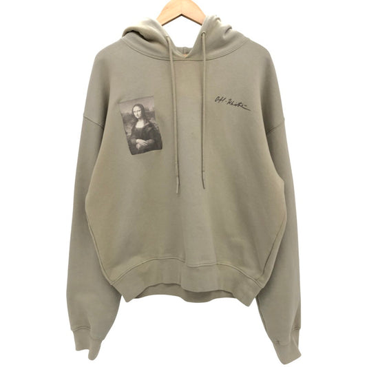 【ジャンク品】【メンズ】 OFF-WHITE オフホワイト MONNALISA HOODIE OMBB037G20FLE011 プルオーバー フーディ パーカー 長袖 トップス 141-250124-rs-04-fur サイズ：S カラー：ベージュ系 万代Net店