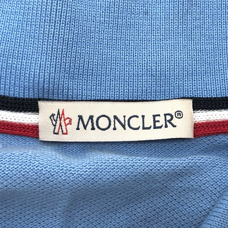 【中古品】【メンズ】 MONCLER モンクレール MAGIA POLO MANICA CORTA S/S POLO SHIRT D10918345600 ポロシャツ 半袖 トップス 141-260804-rs-05-fur サイズ：S カラー：ライトブルー 万代Net店