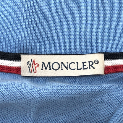 【中古品】【メンズ】 MONCLER モンクレール MAGIA POLO MANICA CORTA S/S POLO SHIRT D10918345600 ポロシャツ 半袖 トップス 141-260804-rs-05-fur サイズ：S カラー：ライトブルー 万代Net店