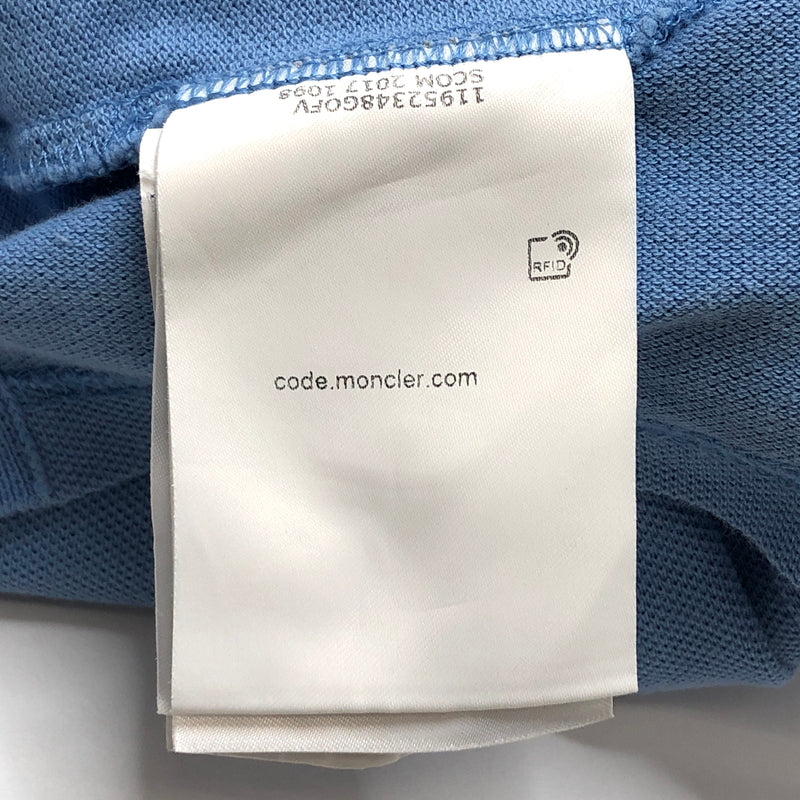 【中古品】【メンズ】 MONCLER モンクレール MAGIA POLO MANICA CORTA S/S POLO SHIRT D10918345600 ポロシャツ 半袖 トップス 141-260804-rs-05-fur サイズ：S カラー：ライトブルー 万代Net店