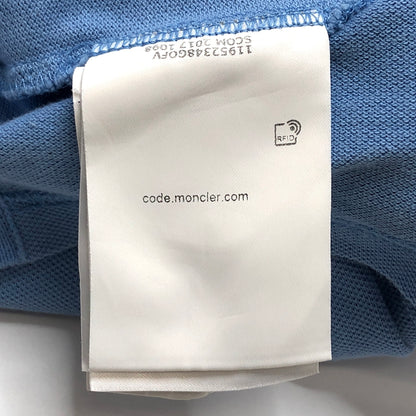 【中古品】【メンズ】 MONCLER モンクレール MAGIA POLO MANICA CORTA S/S POLO SHIRT D10918345600 ポロシャツ 半袖 トップス 141-260804-rs-05-fur サイズ：S カラー：ライトブルー 万代Net店