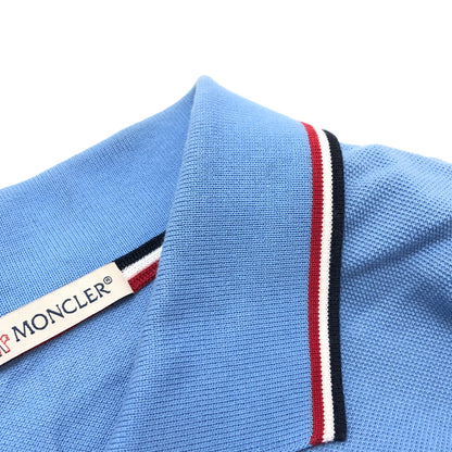 【中古品】【メンズ】 MONCLER モンクレール MAGIA POLO MANICA CORTA S/S POLO SHIRT D10918345600 ポロシャツ 半袖 トップス 141-260804-rs-05-fur サイズ：S カラー：ライトブルー 万代Net店