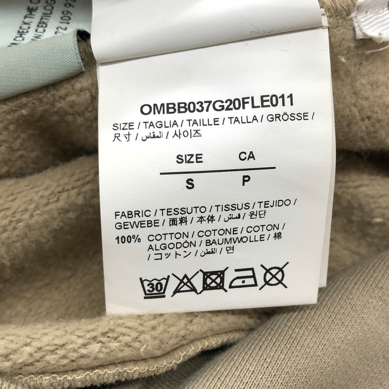 【ジャンク品】【メンズ】 OFF-WHITE オフホワイト MONNALISA HOODIE OMBB037G20FLE011 プルオーバー フーディ パーカー 長袖 トップス 141-250124-rs-04-fur サイズ：S カラー：ベージュ系 万代Net店