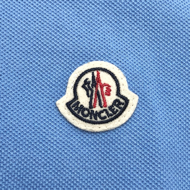 【中古品】【メンズ】 MONCLER モンクレール MAGIA POLO MANICA CORTA S/S POLO SHIRT D10918345600 ポロシャツ 半袖 トップス 141-260804-rs-05-fur サイズ：S カラー：ライトブルー 万代Net店