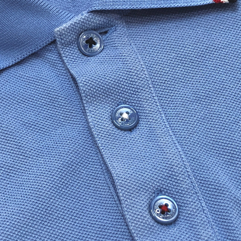 【中古品】【メンズ】 MONCLER モンクレール MAGIA POLO MANICA CORTA S/S POLO SHIRT D10918345600 ポロシャツ 半袖 トップス 141-260804-rs-05-fur サイズ：S カラー：ライトブルー 万代Net店