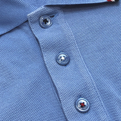 【中古品】【メンズ】 MONCLER モンクレール MAGIA POLO MANICA CORTA S/S POLO SHIRT D10918345600 ポロシャツ 半袖 トップス 141-260804-rs-05-fur サイズ：S カラー：ライトブルー 万代Net店