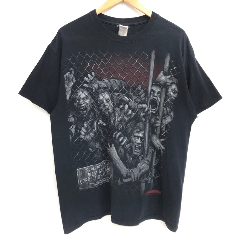 【中古品】【メンズ】 JERZEES ジャージーズ THE WALKING DEAD MOVIE TEE ウォーキング・デッド Tシャツ 半袖 トップス 古着 146-260804-rs-06-fur サイズ：不明 カラー：ブラック 万代Net店