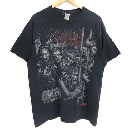 【中古品】【メンズ】 JERZEES ジャージーズ THE WALKING DEAD MOVIE TEE ウォーキング・デッド Tシャツ 半袖 トップス 古着 146-260804-rs-06-fur サイズ：不明 カラー：ブラック 万代Net店