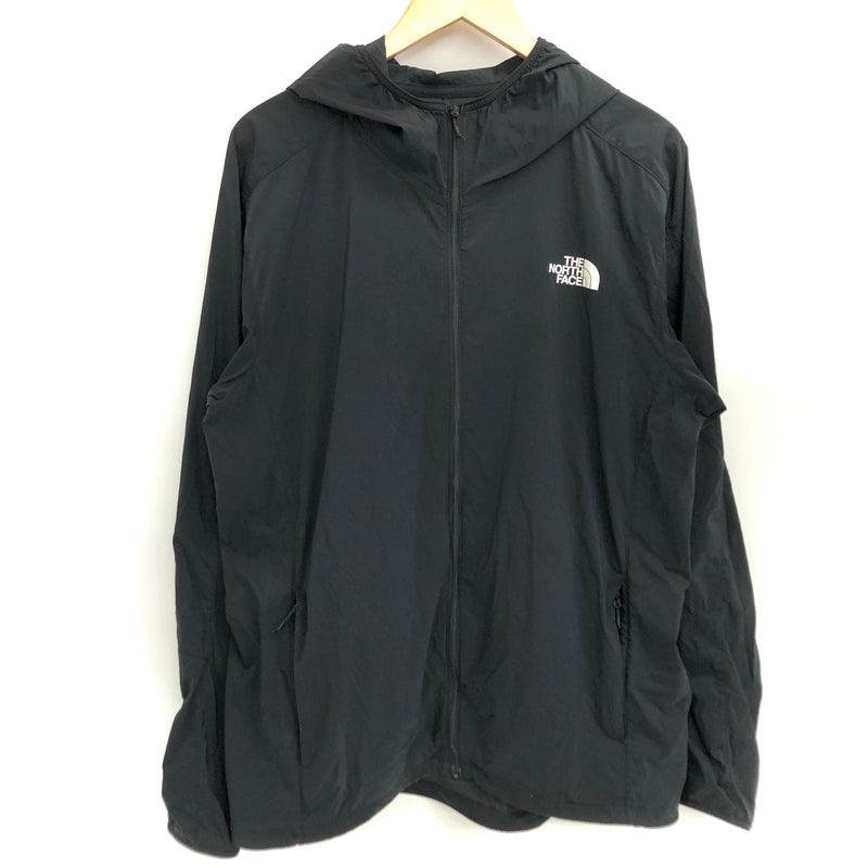 【中古品】【メンズ】 THE NORTH FACE ザ・ノースフェイス Anytime Wind Hoodie NP72184 エニータイムウィンドフーディ ナイロンジャケット ライトアウター 古着 144-260804-rs-07-fur サイズ：XL カラー：ブラック 万代Net店