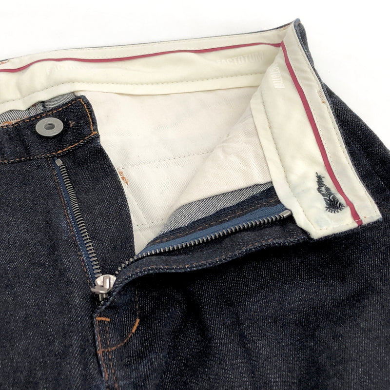 【中古品】【メンズ】 FACTOTUM ファクトタム RIGID DENIM TAPERED SLACKS01041027 リジッドデニムスラックス デニムパンツ ボトムス 古着 151-260804-rs-08-fur サイズ：29 カラー：インディゴ 万代Net店