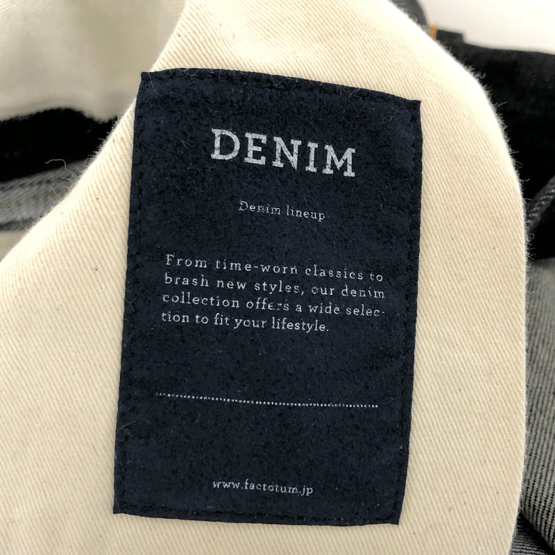 【中古品】【メンズ】 FACTOTUM ファクトタム RIGID DENIM TAPERED SLACKS01041027 リジッドデニムスラックス デニムパンツ ボトムス 古着 151-260804-rs-08-fur サイズ：29 カラー：インディゴ 万代Net店