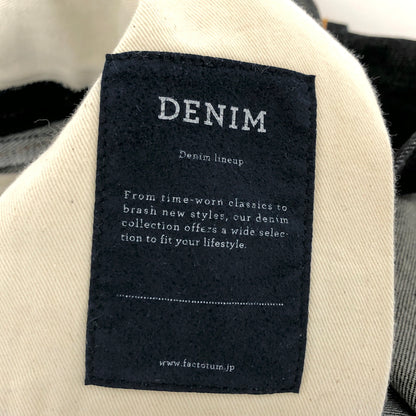 【中古品】【メンズ】 FACTOTUM ファクトタム RIGID DENIM TAPERED SLACKS01041027 リジッドデニムスラックス デニムパンツ ボトムス 古着 151-260804-rs-08-fur サイズ：29 カラー：インディゴ 万代Net店