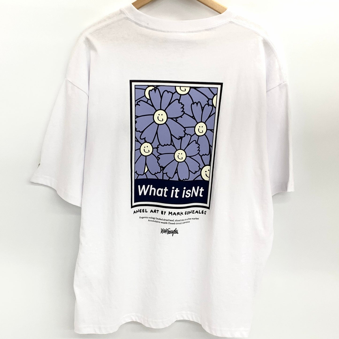 【中古美品】【メンズ】 Mark Gonzales マークゴンザレス S/S Tee 半袖 プリント Tシャツ 150-260317-ea-06-fur サイズ：L カラー：ホワイト 万代Net店