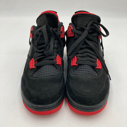 【中古品】【メンズ】 NIKE ナイキ AQ3816-065 AIR JORDAN 4 RETRO RAPTORS 靴 スニーカー 160-250629-NS-18-iwa サイズ：28.5cm カラー：ブラック パープル レッド 万代Net店