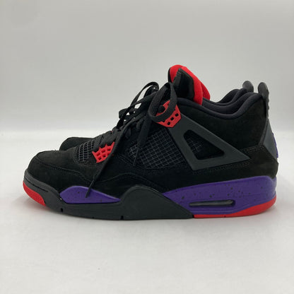 【中古品】【メンズ】 NIKE ナイキ AQ3816-065 AIR JORDAN 4 RETRO RAPTORS 靴 スニーカー 160-250629-NS-18-iwa サイズ：28.5cm カラー：ブラック パープル レッド 万代Net店